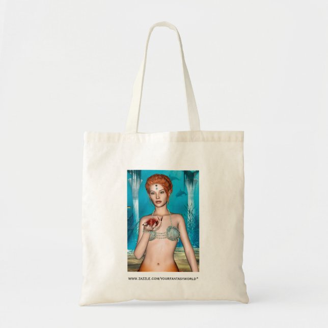 Bolso De Tela Sirena del Océano (Frente)