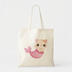 Bolso De Tela Sirena gata adorable (1)