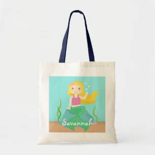 Bolso De Tela Sirena Linda del Océano, Para Niñas