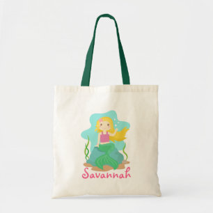 Bolso De Tela Sirena Linda y Hermosa, para Niñas