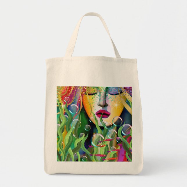 Bolso De Tela Sirena mágica (Frente)