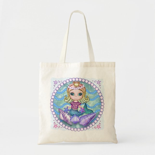 Bolso De Tela Sirena Pequeña  (Frente)