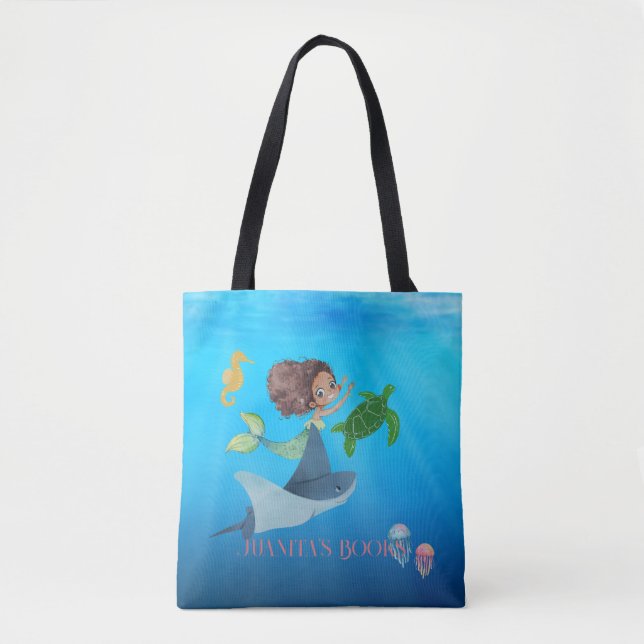 Bolso De Tela Sirena personalizada (Anverso)
