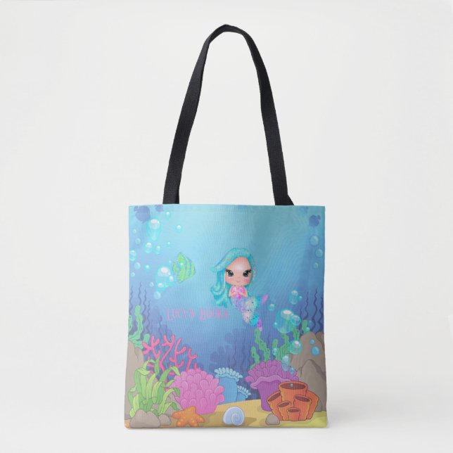 Bolso De Tela Sirena personalizada (Anverso)