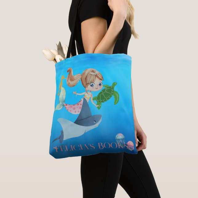 Bolso De Tela Sirena personalizada (Detalle)
