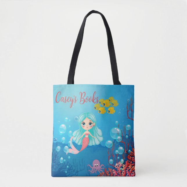 Bolso De Tela Sirena personalizada (Anverso)