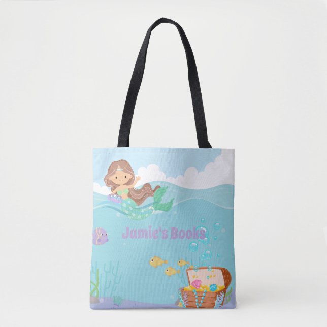 Bolso De Tela Sirena personalizada (Anverso)