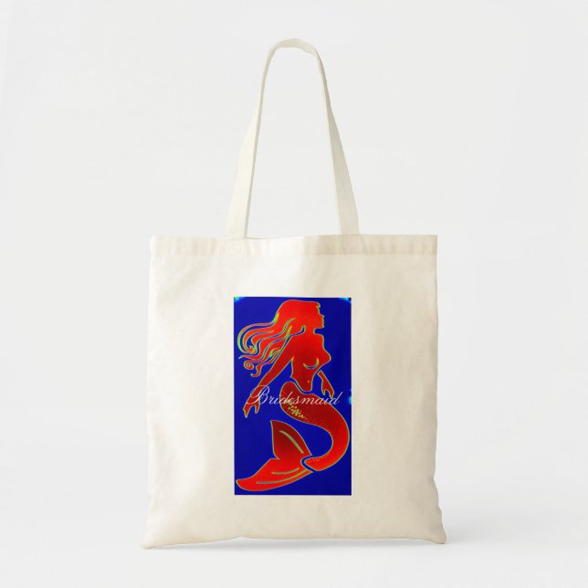 Bolso De Tela sirena roja (Frente)
