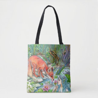 Bolso De Tela Sirena y Fox