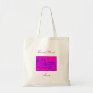 Bolso De Tela Sirenita de Honor con declive rosa