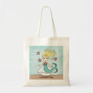 Bolso De Tela Sirenita en una cáscara de pez estrella