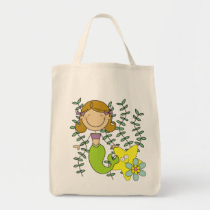 Bolso De Tela Sirenita haitiana marrón