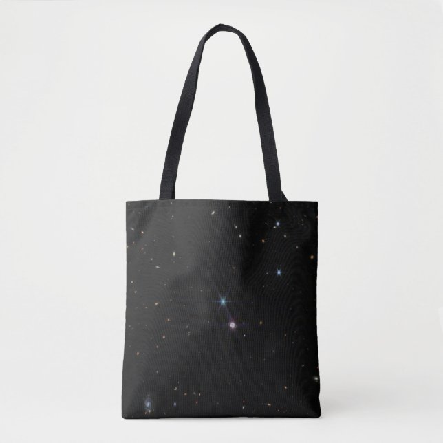 Bolso De Tela Sistema de anillos de Neptuno cientos de galaxias  (Anverso)