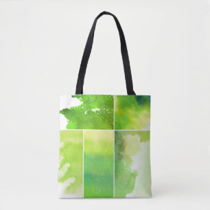 Bolso De Tela Sistema del extracto de la acuarela pintado a mano