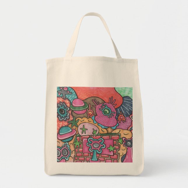 Bolso De Tela Sistema Doodle (Frente)