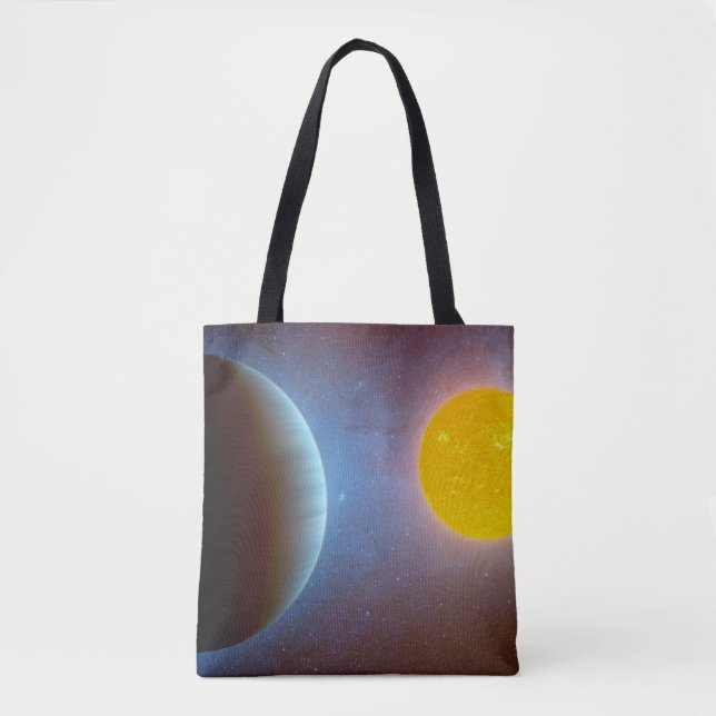 Bolso De Tela Sistema Estrella Kepler-10. (Anverso)