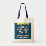 Bolso De Tela Sister Of The Birthday Racer Two Fast Birthday<br><div class="desc">Sister Of The Birthday Racer Two Fast Birthday Decorations Gift. Perfect gift for your dad,  mom,  papa,  men,  women,  friend and family members on Thanksgiving Day,  Christmas Day,  Mothers Day,  Fathers Day,  4th of July,  1776 Independent day,  Veterans Day,  Halloween Day,  Patrick's Day</div>