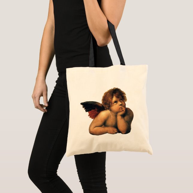Bolso De Tela Sistine Madonna, detalles de Angels de Raphael San (Anverso (producto))