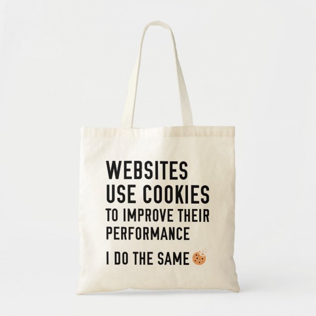 Bolso De Tela Sitios web usan cookies (Frente)