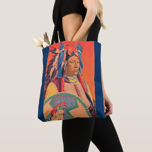 Bolso De Tela Sitting Bull (Detalle)