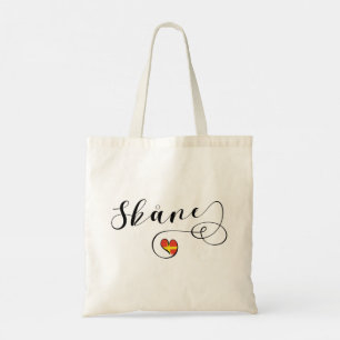 Bolso De Tela Skåne Flag Heart, Suecia, Scania