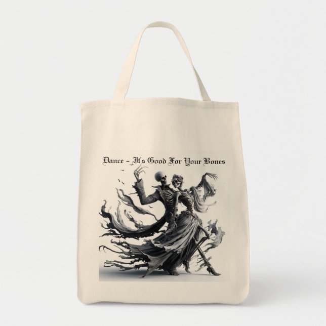 Bolso De Tela Skeleton (Frente)