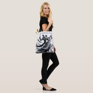 Bolso De Tela Skeleton