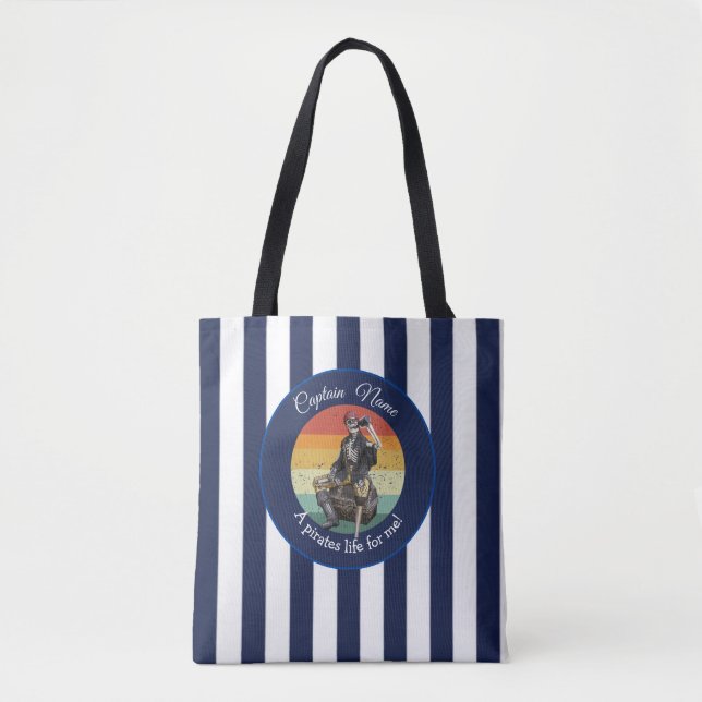 Bolso De Tela Skeleton Fiesta Pirate (Anverso)