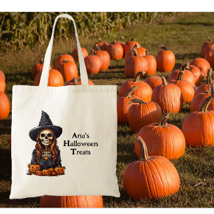 Bolso De Tela Skeleton hollow-Eyed
