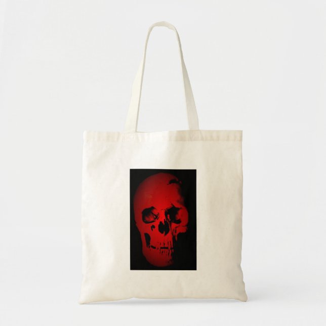 Bolso De Tela Skeleton rojo (Frente)
