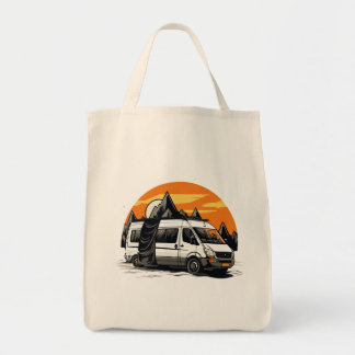 Bolso De Tela sketchy minimalist camper travel