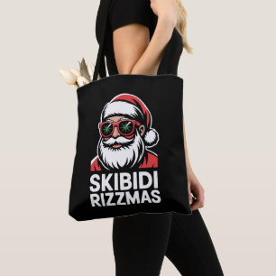 Bolso De Tela Skibidi Rizzmas Santa Navidad Rizz Xmas Fiesta