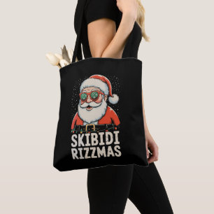 Bolso De Tela Skibidi Rizzmas Santa Rizz Navidad Xmas Fiesta