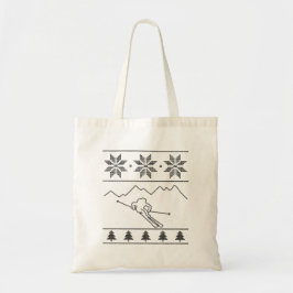 Bolso De Tela Skier - knitting pattern - Christmas - mountains