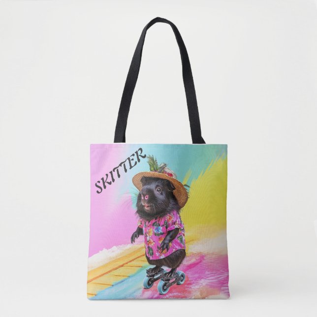Bolso De Tela Skitter The Guinea Pig Skater  (Anverso)