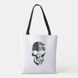 Bolso De Tela Skull 