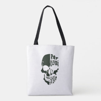 Bolso De Tela Skull