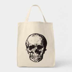 Bolso De Tela Skull Fantasy Art Rock Punk fuerte Metalizado