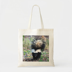 Bolso De Tela Skunk Black and White