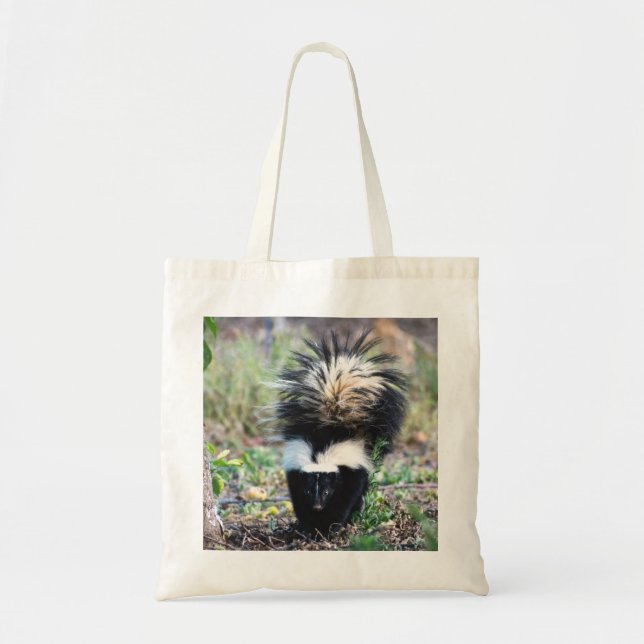 Bolso De Tela Skunk Black and White (Frente)