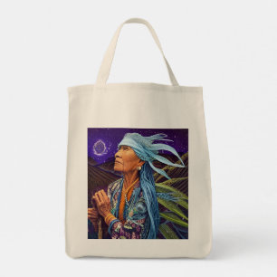 Bolso De Tela Sky Road Walker Arte nativo americano de fantasía