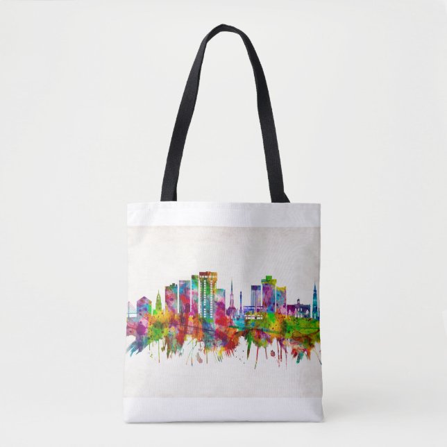 Bolso De Tela Skyline Charleston South Carolina (Anverso)