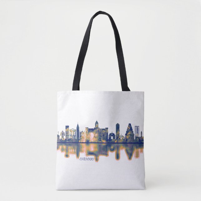 Bolso De Tela Skyline Chennai (Anverso)