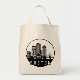 Bolso De Tela Skyline de Boston