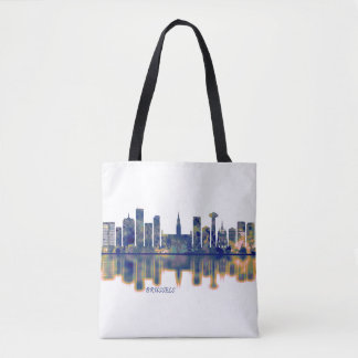 Bolso De Tela Skyline de Bruselas