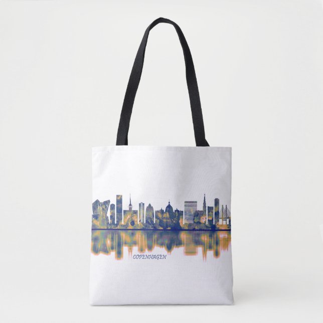 Bolso De Tela Skyline de Copenhague (Anverso)