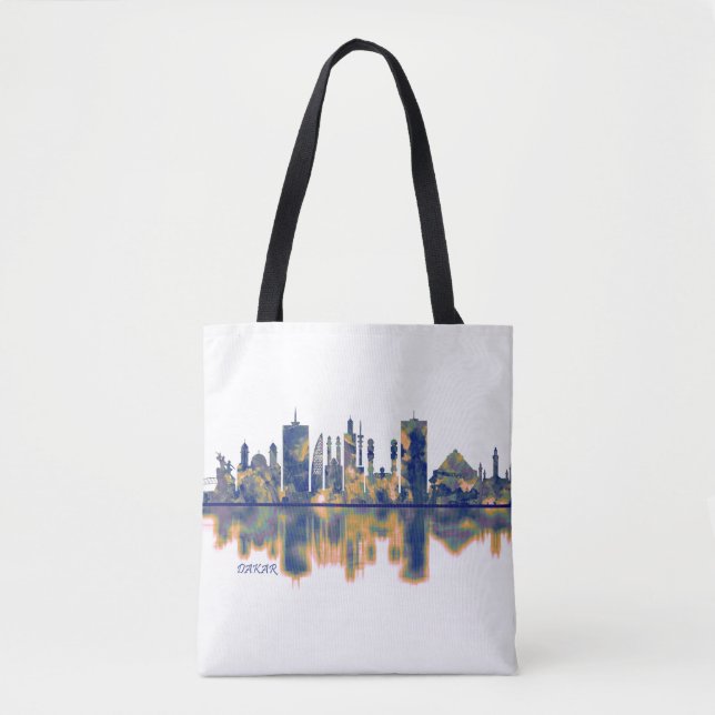Bolso De Tela Skyline de Dakar (Anverso)