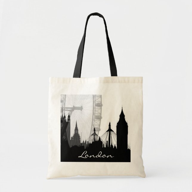 Bolso De Tela Skyline de Londres (Frente)
