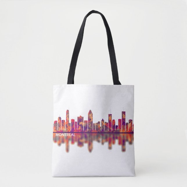 Bolso De Tela Skyline de Montreal (Anverso)