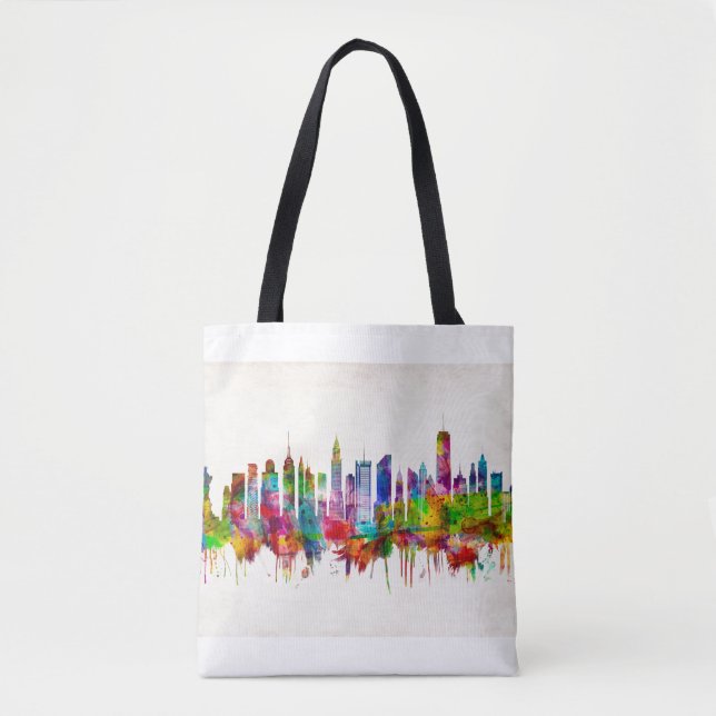 Bolso De Tela Skyline de Nueva York (Anverso)